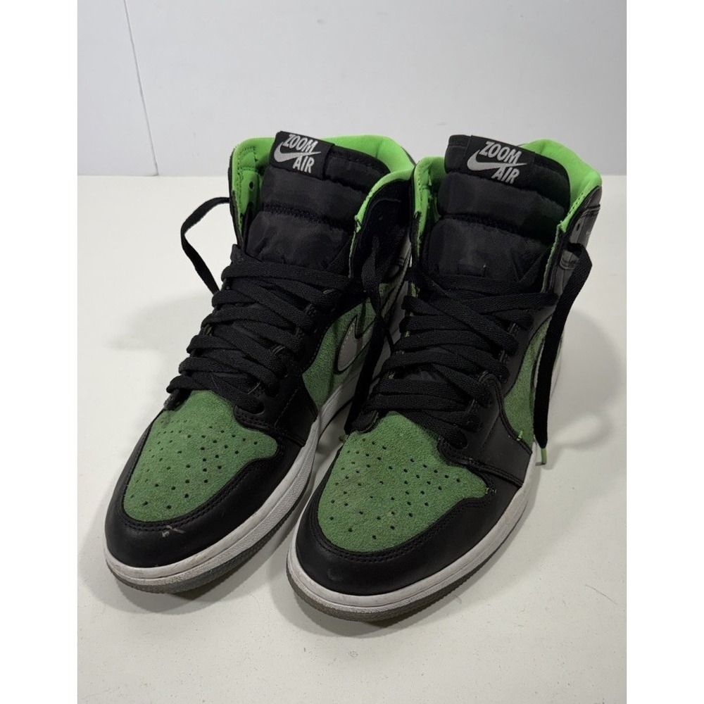 Air Jordan 1 Zoom High Zen Green-Preowned Sz 10.5